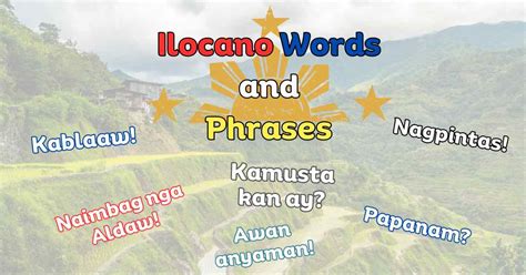 Learn Basic Ilocano Words: Helpful Words and .